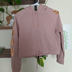 Guess cropped sweatshirt rose gold